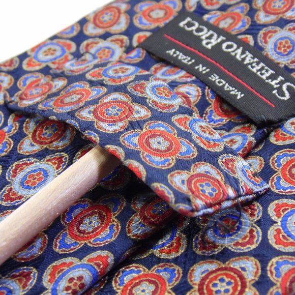 Stefano Ricci Multicolor Geometric 100% Silk Tie - Picture 6 of 11